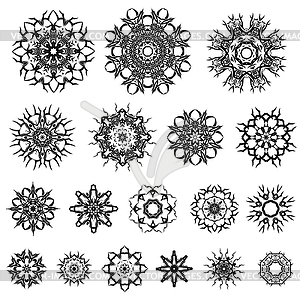 Tribal Rosette Tattoo - vector image