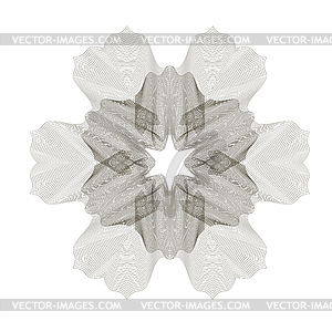 Geometric Ornament. Guilloche Rosette - vector image