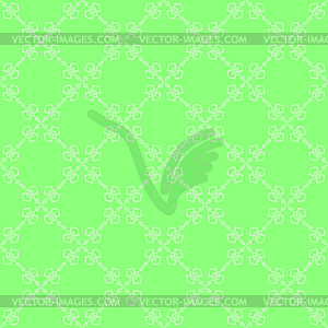 Green Ornamental Seamless Line Pattern - vector clip art