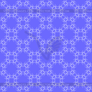 Blue Ornamental Seamless Line Pattern - vector clipart