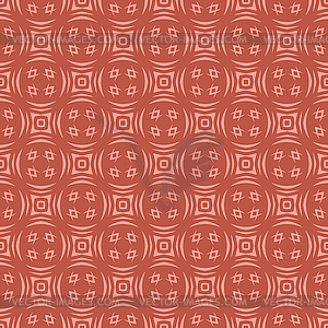 Red Ornamental Seamless Line Pattern - vector clip art