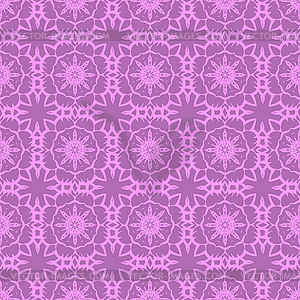 Pink Ornamental Seamless Line Pattern - vector clipart