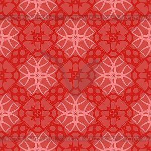 Red Ornamental Seamless Line Pattern - vector clipart