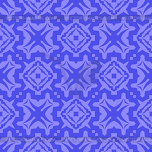 Blue Ornamental Seamless Line Pattern - vector EPS clipart