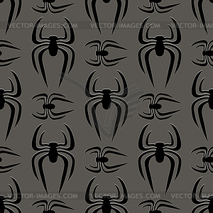 Poisonous Spider Seamless Pattern - vector clipart