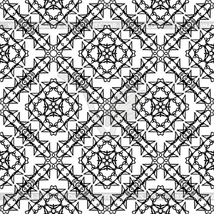 Ornamental Seamless Line Pattern - vector image