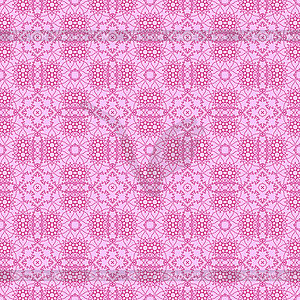 Pink Ornamental Seamless Line Pattern - vector clipart