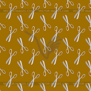 Scissors Seamless Pattern - vector clipart