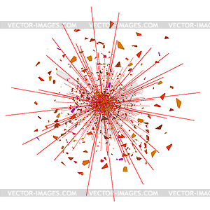 Взорвать Flash, Мультяшный Взрыв - векторизованное изображение