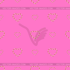 Seamless Sweet Candy Hearts Pattern - vector image