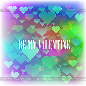 Be My Valentine Romantic Banner - иллюстрация в векторном формате