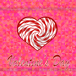 Valentines Day Romantic Banner - vector image