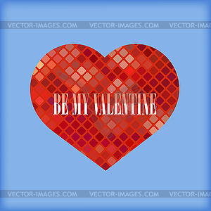 Be My Valentine Romantic Banner - vector clip art