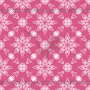 Decorative Retro Pink Seamless Pattern - vector image