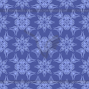 Синий декоративные ретро бесшовные шаблон - изображение в векторном виде