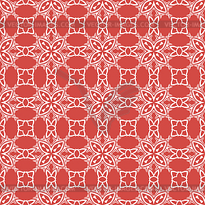 Decorative Retro Seamless Red Pattern - vector image