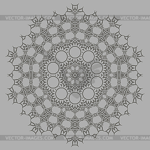 Grey Ornamental Pattern - vector image