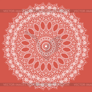White Texture. Oriental Geometric Ornament - vector clipart