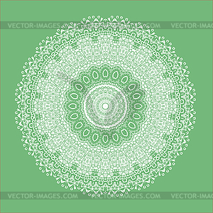 Green Oriental Geometric Ornament - vector EPS clipart