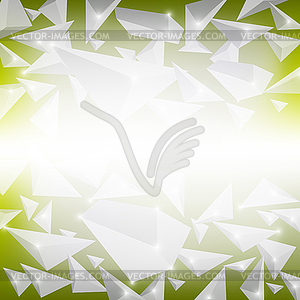 Green Crystal Pattern - vector clip art