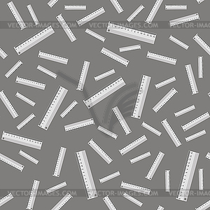 Metallic Ruler Seamless Pattern - vector clipart