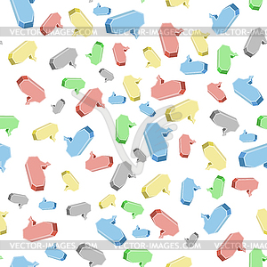 Colorful Speech Bubbles Seamless Pattern - vector image