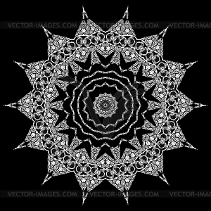 Восточный геометрический орнамент - рисунок в векторном формате