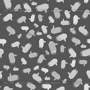 Speech Bubbles Seamless Pattern - vector clipart