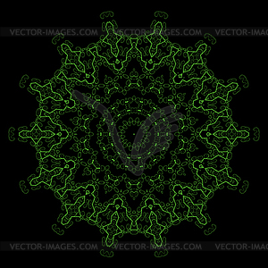 Decorative Oriental Geometric Ornament - vector image