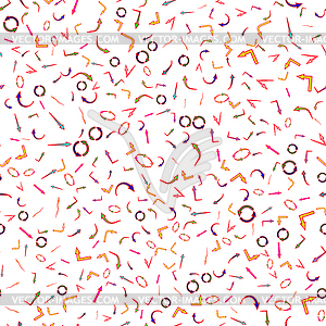 Dirrerent Colorful Arrows Seamless Pattern - vector clipart