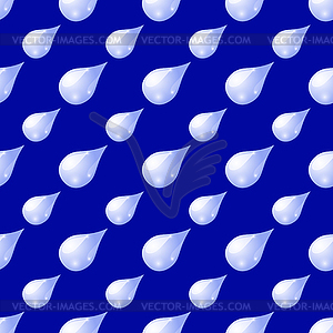 Water Drops Seamless Pattern - vector image