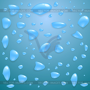 Set of Water Drops - vector clipart