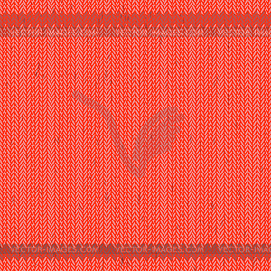Зимний трикотажный красный узор. Текстильный фон - графика в векторном формате