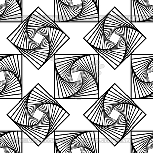 Бесшовный декоративный бесконечный геометрический орнамент - векторный графический клипарт