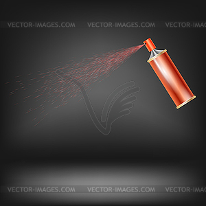 Red Spray - vector clipart