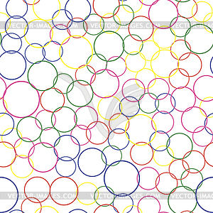 Abstract Colorful Round Seamless Pattern - vector clipart