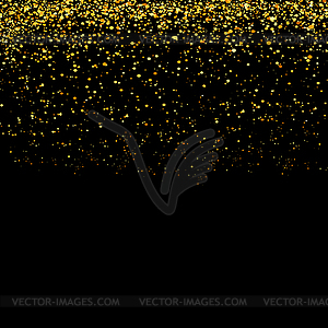 Золотой фон с блестками частиц - векторное изображение EPS