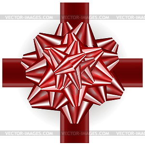 Red Gift Bow - vector clip art