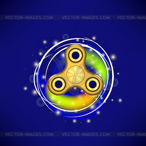 Fidget Finger Spinner Toy - vector image