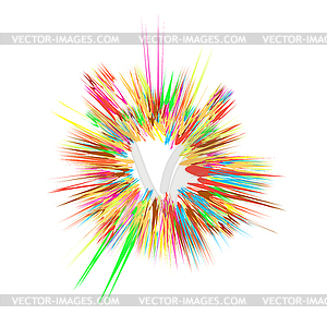 Explode Flash, Cartoon Explosion, Star Burst - vector clipart