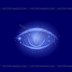 Geometric Polygonal Eye - vector clipart