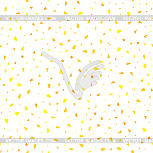 Yellow Confetti Seamless Pattern - vector image