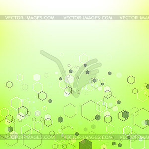 Green Technology Background with Particle - vector clipart