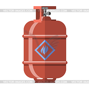 Red Gas Tank Icon - vector clipart