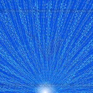 Binary Code Background - vector clip art