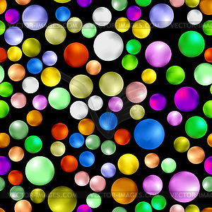 Colorful Sweet Gumball Seamless Pattern - vector clip art