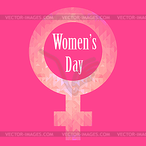 Happy international womens day greeting card - color vector clipart