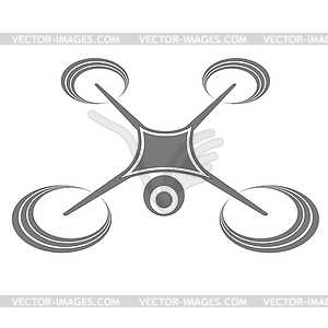 Photo and Video Air Drone Icon - vector clipart