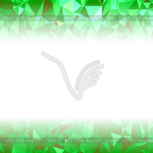 Green Polygonal Background. Rumpled Triangular - vector image