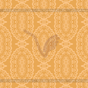 Orange Ornamental Seamless Pattern. Endless Texture - stock vector clipart